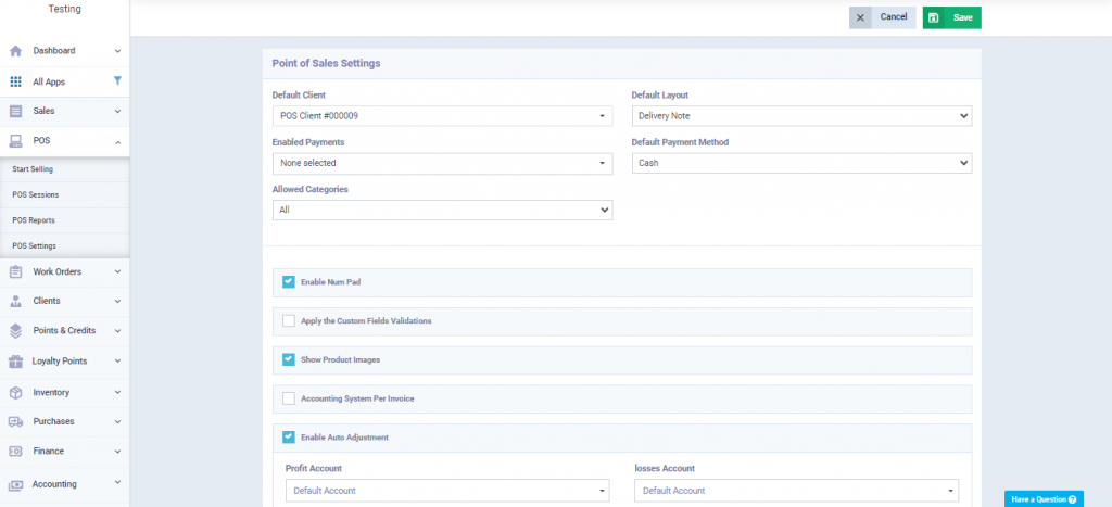 Managing POS Session - Daftra Knowledge Base