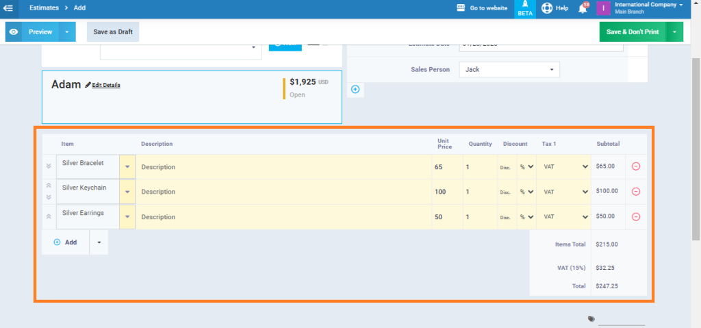 Converting an Estimate into an Invoice Directly - Daftra Knowledge Base