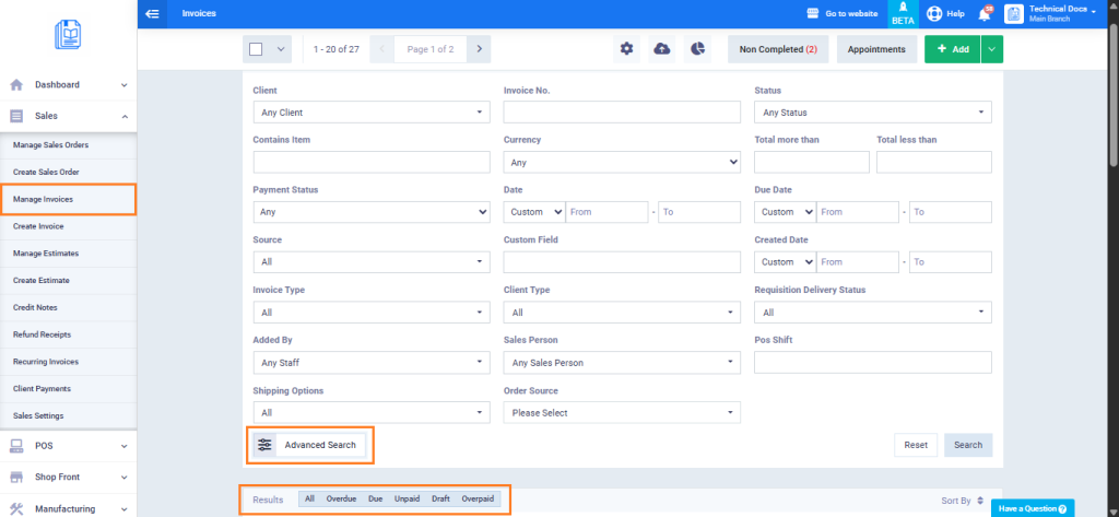How to Create an Invoice - Daftra Knowledge Base
