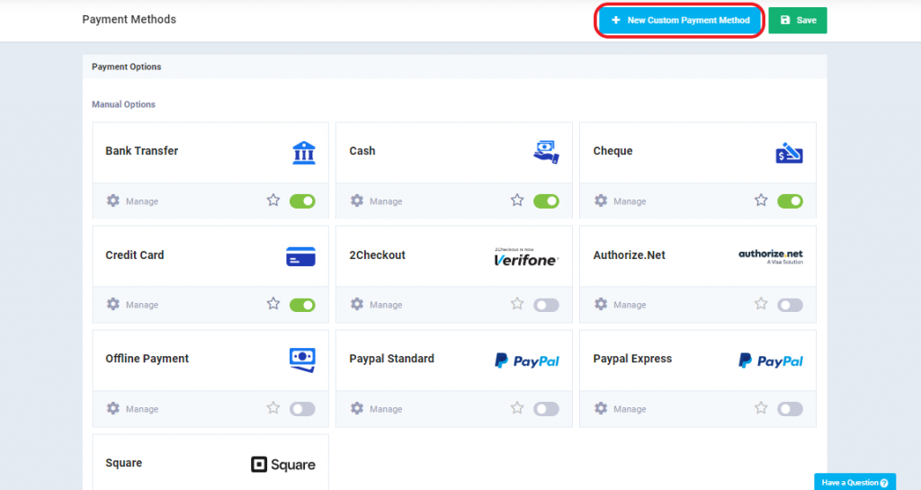 Invoice Payment Methods - Daftra Knowledge Base