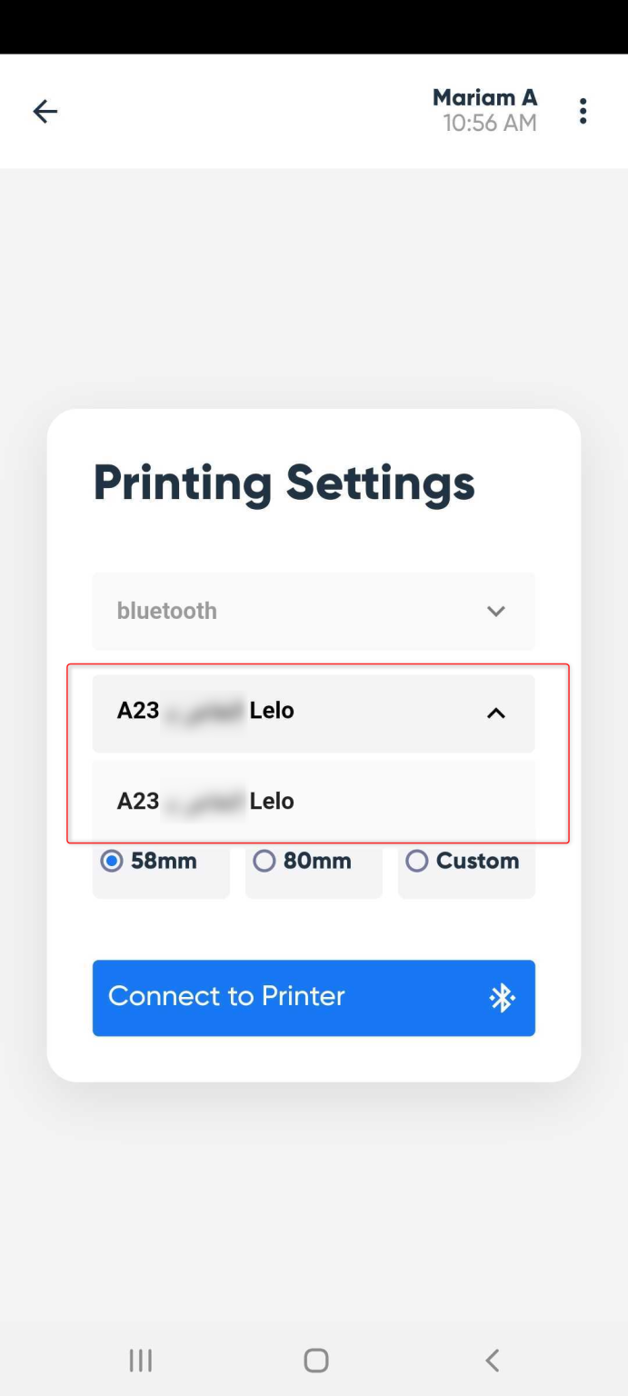 Setting Up Printing Settings from the POS App - Daftra Knowledge Base
