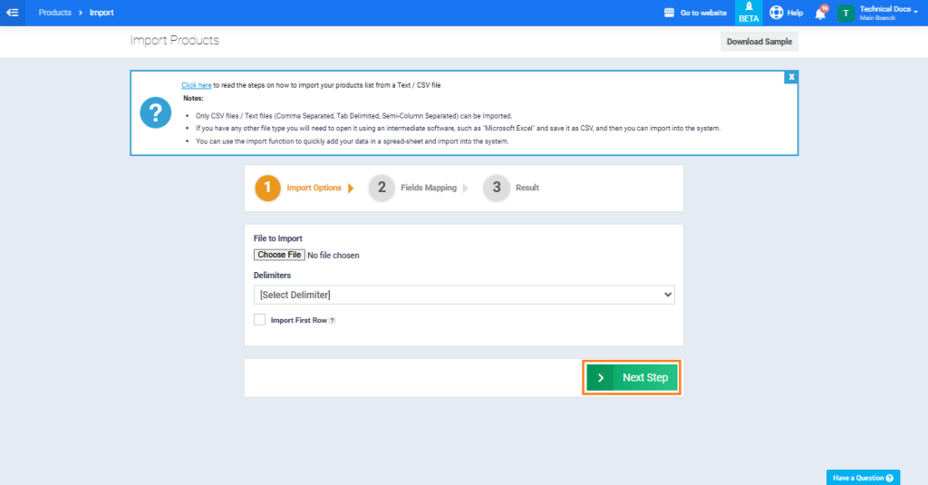 Importing Products through Excel - Daftra Knowledge Base