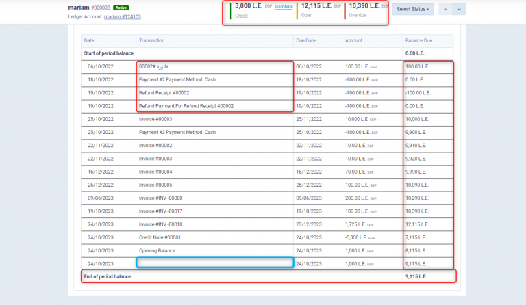 Different Client Balances and Client Statement - Daftra Knowledge Base