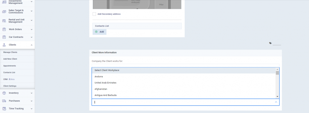 Clients Additional Fields - Daftra Knowledge Base