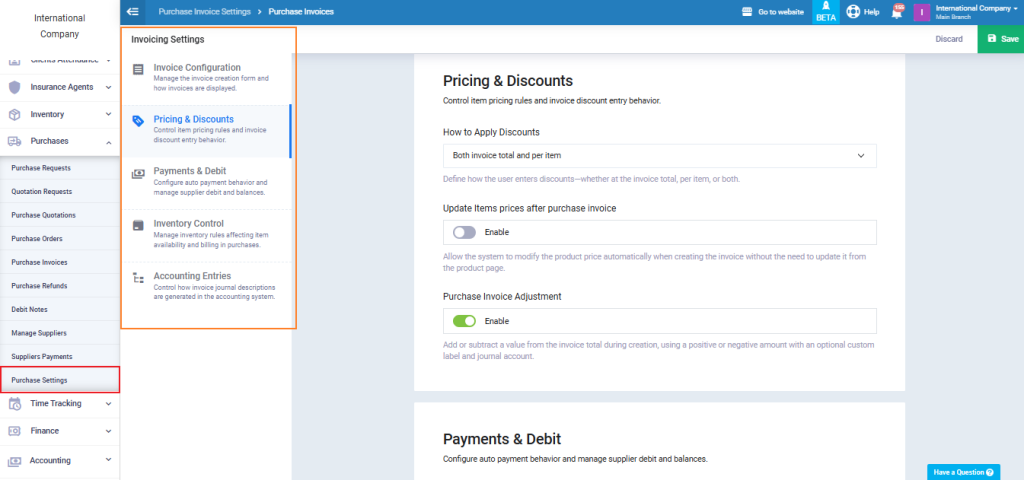 Adding Purchase Invoice - Daftra Knowledge Base