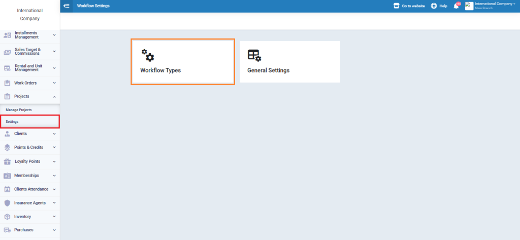 The Related Forms of the Workflow Type - Daftra Knowledge Base