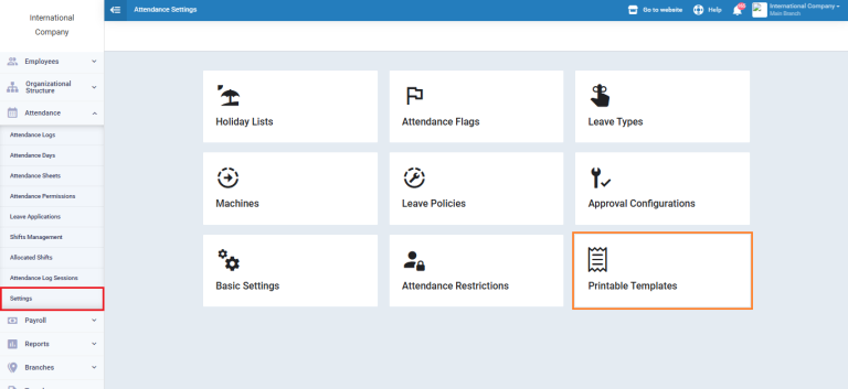 Attendance Printable Templates - Daftra Knowledge Base