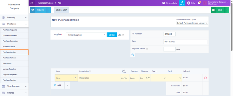 Purchase Invoice Custom Fields - Daftra Knowledge Base