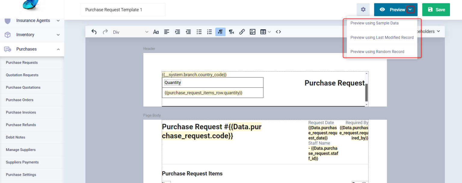 The Printable Templates of the Purchase Cycle - Daftra Knowledge Base
