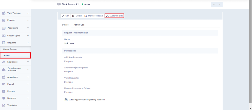 Custom Fields for Requests Types - Daftra Knowledge Base