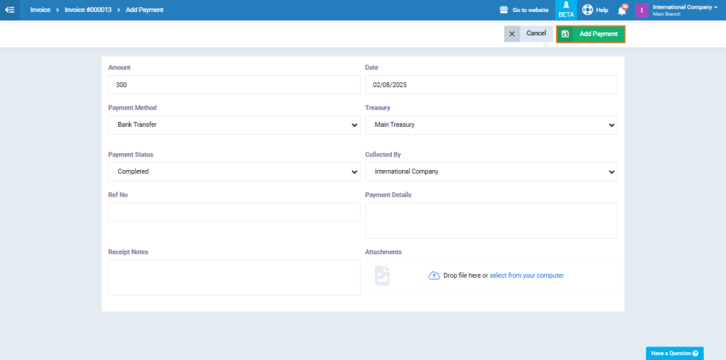 Adding and Managing Installments - Daftra Knowledge Base