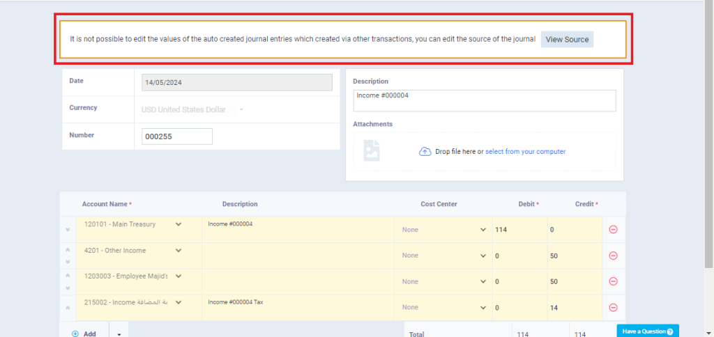 Automatic and Manual Journal Entries - Daftra Knowledge Base