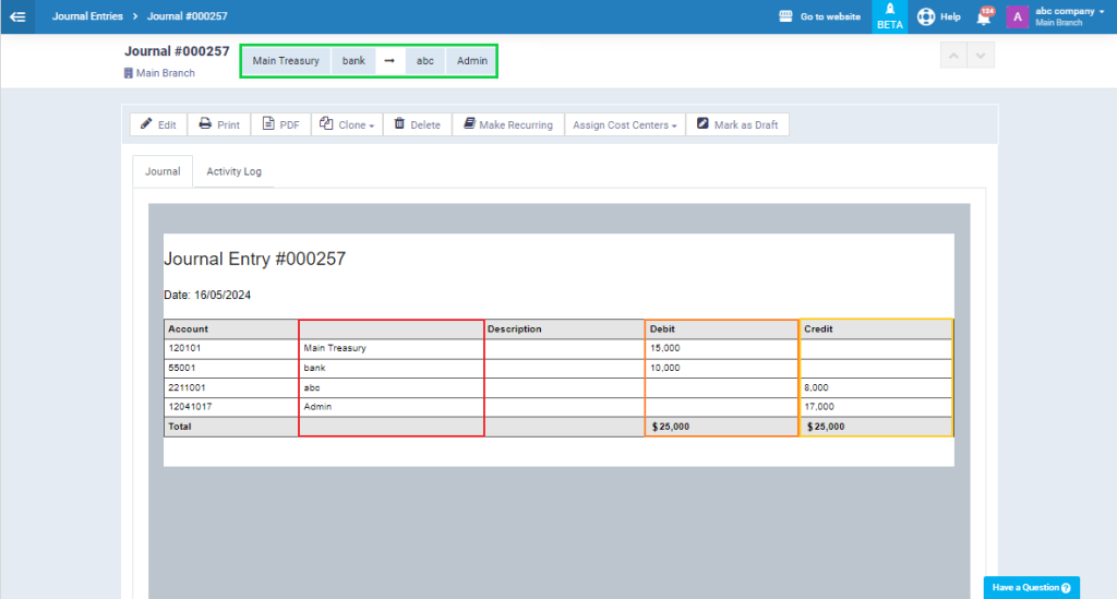 Automatic and Manual Journal Entries - Daftra Knowledge Base