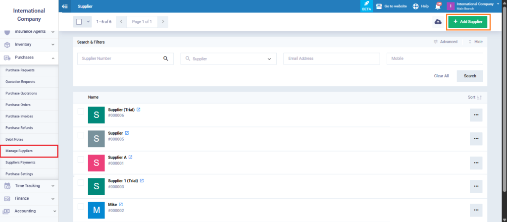 Managing and Controlling Supplier Opening Balance - Daftra Knowledge Base