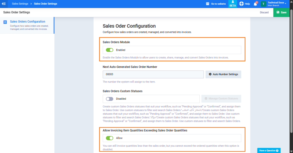 Sales Order Requisitions Guide - Daftra Knowledge Base